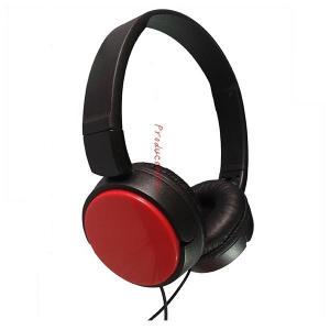 China very cool design custom music headphone with red ear cover with line control box noise reduction for audio for adults supplier