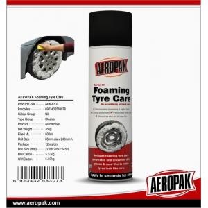 Aeropak Car Care Products Dissolves Dirt oil Foam Tire Cleaner MSDS Certificate