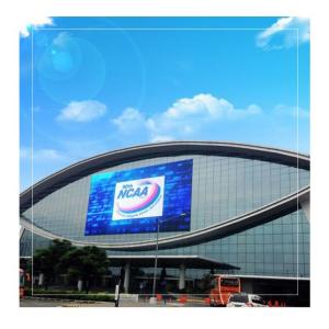 P25 Tricolor LED Mesh Screen Outdoor High Conversion Efficiency 93 PFC