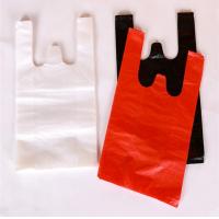 China Side Gusset Bottom Sealed Disposable Polythene Plastic Shopping Bags for Supermarket on sale