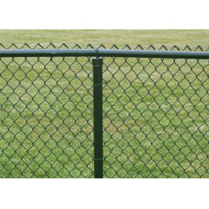 China 1m-50m PVC Coated Chain Link Fence Hot Dipped Galvanized Green supplier