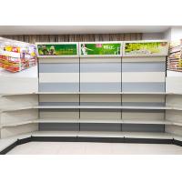 China Long Life Spend Convenience Store Shelves , Metal Store Display Racks on sale