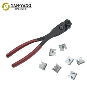 Furniture hardware metal mattress clip plier manual hand tool plier with soft grip plastic handle for M88 clip