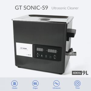China GT SONIC 200W Heated Ultrasonic Jewelry Cleaner 9 Liters Tank supplier