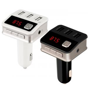 China FM Transmitter Radio Adapter Car Kit 5V / 5.2A With Three USB Port Car Charger supplier