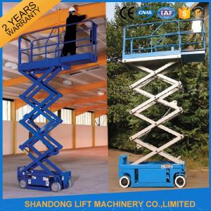 China 6m Electric Mini Scissor Lift Self Propelled Elevating Work Platforms CE ISO9001 SGS supplier