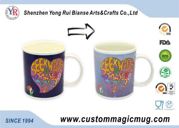 Ceramic Heat Reactive Mugs , Christmas Gift Personalised Magic Mugs