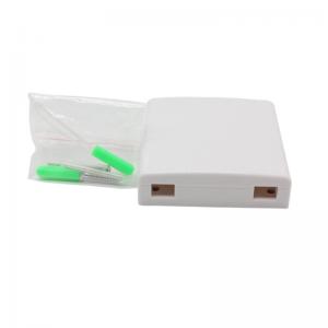China 2 Port Optical FTTH Termination Box With Shield / Indoor Mini Terminal Box supplier