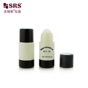 China RPPE 50ml 75ml Replaceable Injection Customized Cream-Colored Plastic Mono PP PCR Roll On Bottle  For Deodorant Gel wholesale