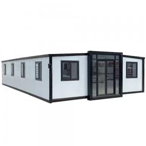 Quick Install of Small 20ft and 40ft Modular Mobile Homes with Two Wing Container Houses