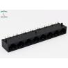 1 x 8 Ports Harmonica Ganged Modular Jack Connector RJ45 For Ethernet Switches