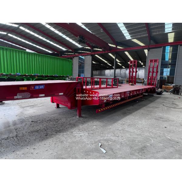 60 Ton Semi Lowbed Trailer with Hydraulic Adjusting Platform