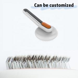 Bristle Compressible Dog Grooming Comb Cat Fur Remover Brush Hollow Needle