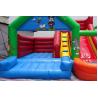 China Custom Inflatable Cartoon Theme Bounce Houses With Slide For Rental Business wholesale