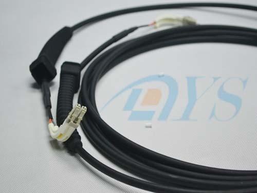 LC Multimode Optical Fiber Connectors With Outdoor Cable & 90 Degree Boot