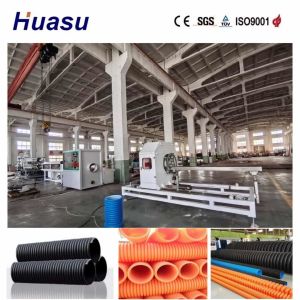 China Automatic Single Wall Corrugated Pipe Extrusion Line with 32mm-1600mm Diameter Range and 60-2000kg/h Output wholesale