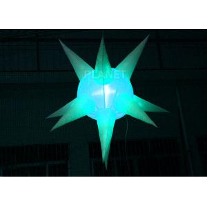 China Exquisite Led Inflatable Star 190 T White Polyester CE / UL Approved supplier