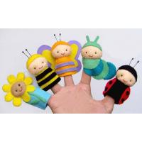 China Cute Honeybee Plush Finger Puppets / Kids Finger Puppets Felt OEM on sale