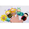 Cute Honeybee Plush Finger Puppets / Kids Finger Puppets Felt OEM