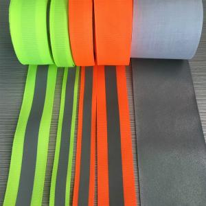 China Safety Reflective Straps For Backpack Walking Shoes  Sewed On Black Red Green Orange supplier