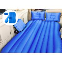 China Blue Inflatable Air Bed Pregnancy Mattress , Inflatable Car Bed For Back Seat on sale