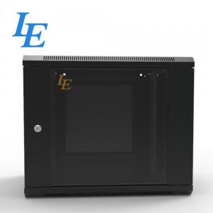 China 19 Inch 9u Wall Mounted Ral9004 Rack Enclosure Server Cabinet supplier