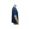China Navy Blue Melange Mens Polo T Shirts With Dot Shade Print Quick Dry Function wholesale
