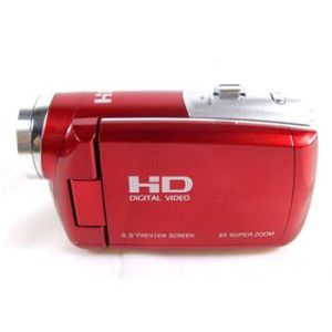 China High Speed 16MP Red  / Black Digital Video HD Mini DV Camcorders With 3.0" TFT LCD wholesale