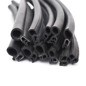 China Water Resistant Clip on U Profile Rubber Seal Foam Bulb Glass Edge Trim for Car Door supplier