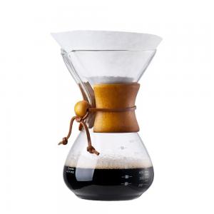 Lead Free Borosilicate Glass Coffee Tea Pot Pour Over Coffee Kettle Dripper