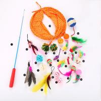 20 Pcs Cat Toys Kitten Toys Assorted Cat Tunnel Feather Teaser Wand Fish Fluffy Mouse Mice Balls and Bells Toys for Cat