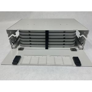 China Metal Pull - Out Tray Fiber Optic Distribution Box Slidable 19&quot; 3U 72 Fibers Drawer Type wholesale