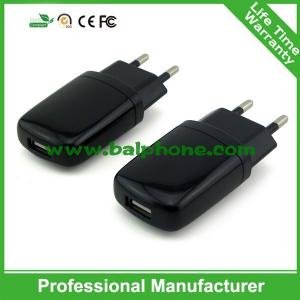 Single USB travel charger ,1A Wall Charger shenzhen Factory supplied