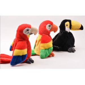 Educational Interactive Talking Plush Toys Musical Parrot For Festival
