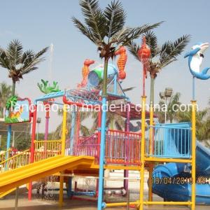 China Fiberglass Water Fountain Playground Equipment Playground With Splash Pad supplier
