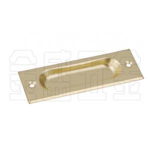 China Brass Plated Flat Metal Drawer Pulls Customized Furniture Fitting supplier