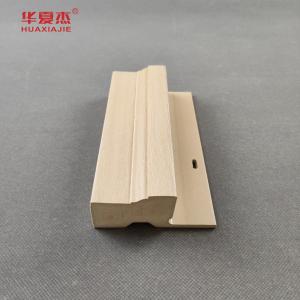 Indoor WPC Door Frame Moisture Proof Wooden Grain Nail Fin Decoration Material