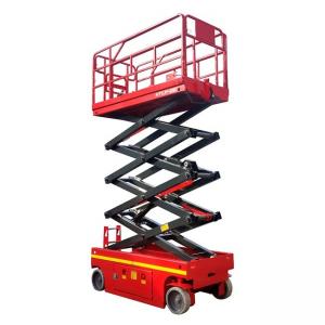 8m Hydraulic Mobile Lifting Work Platform Self Propelled Scissor Lift For Decoration