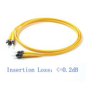 China ST/PC-ST/PC-SM-DX-3.0mm-5Mtrs-LSZH Fiber Optical Patch Cord Insertion Loss  supplier