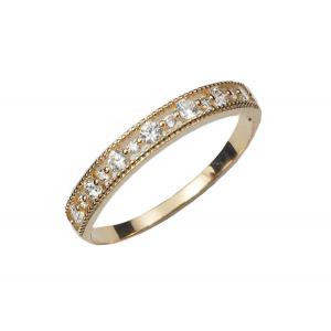 Filigree Style Real Diamond Jewellery Ring Round Cut 2.5mm 1.3mm Size