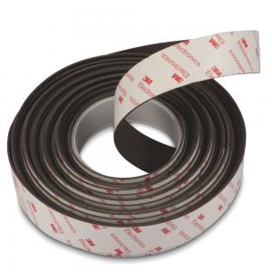 China ISO9001 2008 Certified 1m 10x1.5mm Neodymium Magnetic Adhesive Tape Flexible and Easy supplier