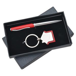 China Hot  Sale Product Logo custom Promotion Gift mens ladies gift set promotional pen keychain set supplier