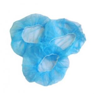 China Waterproof Disposable Head Cap , Soft Non Irritating Clean Room Head Cover supplier