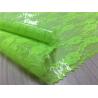 Transparent Tpu Leather Bonded Fluorescent Green Lace Fabric For Ladies Coat