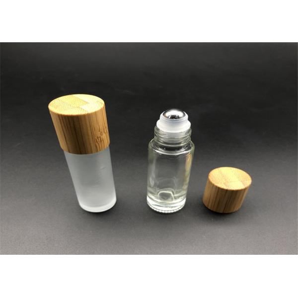 5ml 10ml XFRB-015のタケ帽子のステンレス鋼の球が付いているガラス ローラーのびん