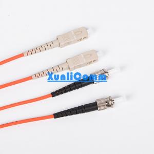 China Multimode Fiber Optic Patch Cord , Fiber Optic Patch Cable ST SC High Stability supplier