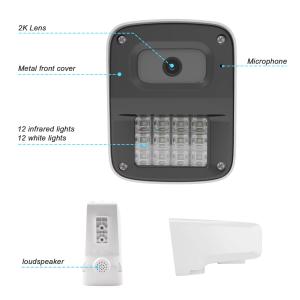 China POE IP Network Camera 4MP Dual Light Waterproof Smart Camera Two-Way Audio CCTV Outdoor Poe Bullet Security Camera wholesale