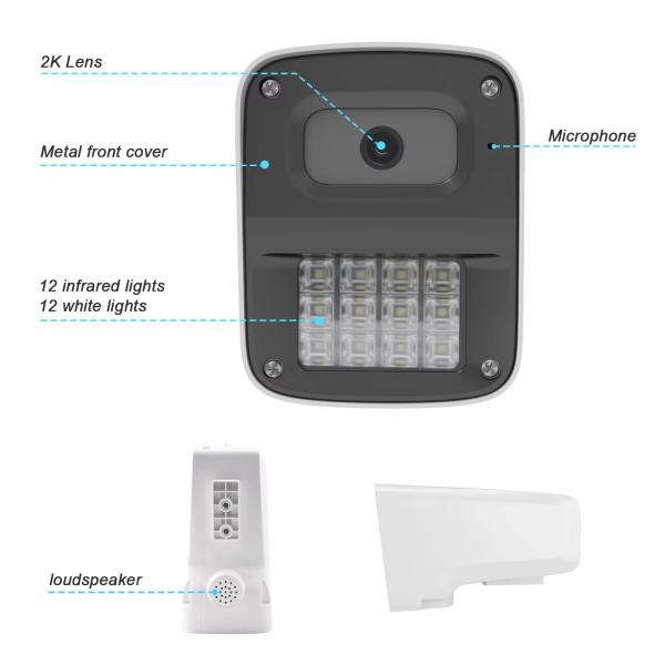 POE IP Network Camera IPC for NVR Bullet Outdoor Waterproof Color Night Vision Audio Video Security Camera