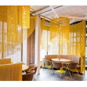 カラフル装飾ワイヤーメッシュ 304 316 316L 建築メッシュスクリーン