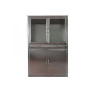 Full Welding Lab Cabinet Medical Level SUS201 Silver Or Custom Color